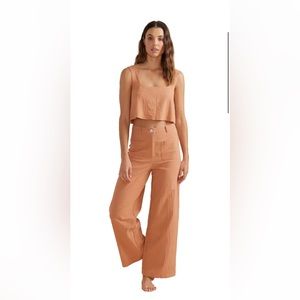 Mink Pink matching set in cinnamon